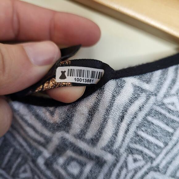 Ella Moss Maternity Tribal Blouse - Geometric - Black Multi - Picture 4 of 12